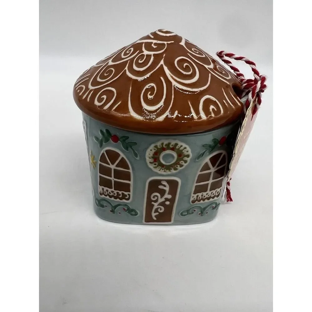 Anthropologie Ginger Ceramic Stoneware Teapot , Creamer and Sugar Bowl Set